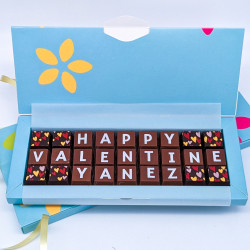 Personalised Happy Valentines Chocolate Gift Box