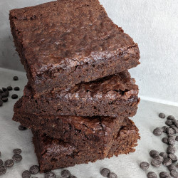 Plain Brownies (Gluten Free and Vegan)