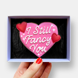 I Still Fancy You Love Heart Valentine's Day Iced Cookie - Letterbox Friendly Gift