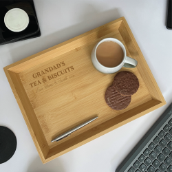 Personalised Tea And Biscuits Tray