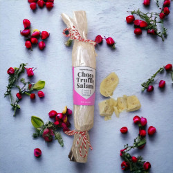 Pink Peppercorn Berry & Pistachio White Chocolate Salami - 145g