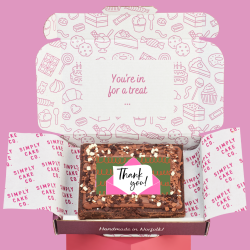 Gluten Free Brownie Slab Thank You Letter Gift