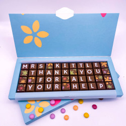 Personalised Thank You Teacher Chocolate Message Gift