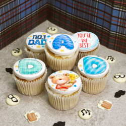 Father's Day Ted Trophy Cupcakes