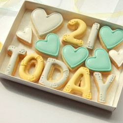 'Birthday Letters & Hearts' Set
