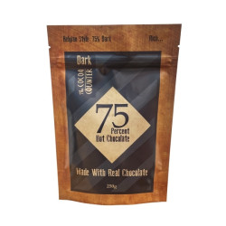 75% Dark Hot Chocolate 250g