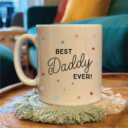 Personalised Scattered Star Best Daddy Ever Mug