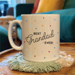 Personalised Scattered Star Best Grandad Ever Mug