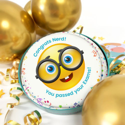 Nerd Emoji Letterbox Cake