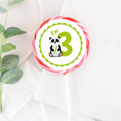 I'm 3 Birthday Panda Giant Lollipop