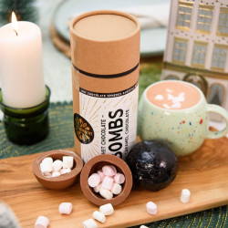 Hot Chocolate Bombs - Caramel Chocolate Spheres with Marshmallows, 140g