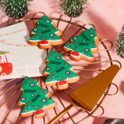 Branded Christmas Gingerbread Christmas Trees (Set of 6)