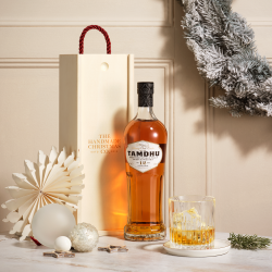 Bottle of Tamdhu Whisky in a Wooden Gift Box