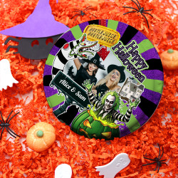 Beetlejuice Themed Photo Cake