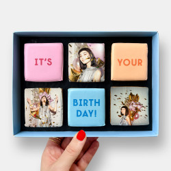 Edible Photo Birthday Letterbox Cookies