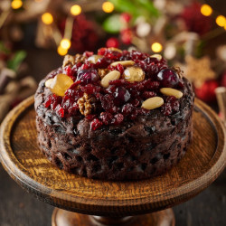 Jewel Topped Fruit Cake - 6 Inch Round