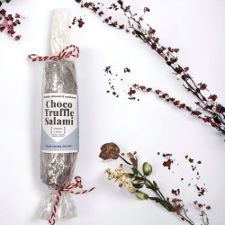 Cardamom, Almond and Pistachio Chocolate Salami