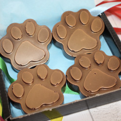Dark Chocolate Paw Prints