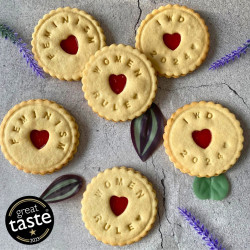 International Women's Day Themed Jam Biscuits (Pack Of 10 Biscuits)