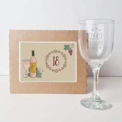 Personalised 18th Birthday Wine Glass