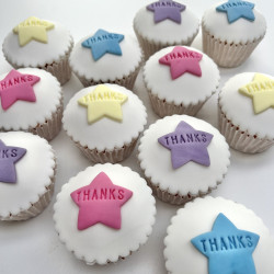 Personalised Message Star Cupcake Gift Box