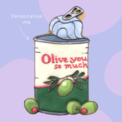 'Olive You So Much' Iced Biscuit