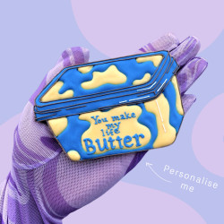 Personalised 'You Make My Life Butter' Iced Biscuit