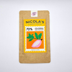 Colombia 70% Dark Vegan Chocolate Bar