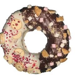 Giant Vegan Bronut - Brownie & Blondie Doughnut