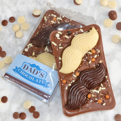 Dad's Handmade Moustache Chocolate Bar