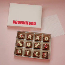 Personalised Brownie Gift Box - Graduation Collection