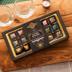Chocolate Selection Box, Alcohol Infusions - Handmade - Box of 18 (165g)
