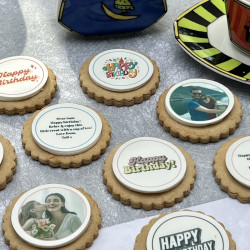 Birthday Photo & Message Biscuits