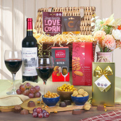 Red Wine & Gourmet Treats Hamper