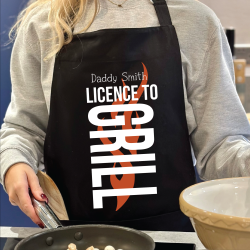 Personalised Licence To Grill Apron