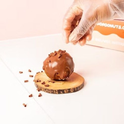 Chocolate Forest Pop Donuts - Box of 6 Handmade Doughnuts