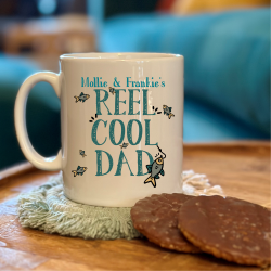 Personalised Reel Cool Dad Fishing Mug