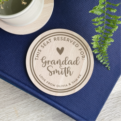 Personalised Reserved For Grandad Coaster