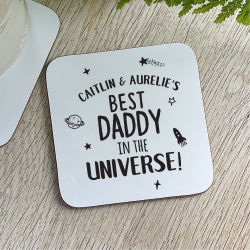 Personalised Best Daddy In The Universe Coaster