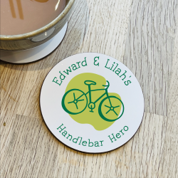 Personalised Cyclist Dad Coaster