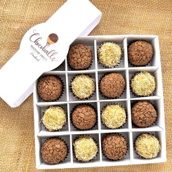 Brazil-Dubai Chocolate Fusion Brigadeiro Box of 16