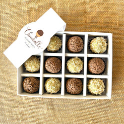 Brazil-Dubai Chocolate Fusion Brigadeiro Box of 12