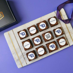 Vegan Logo Branded Brownies