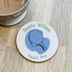Personalised Padel Dad Coaster