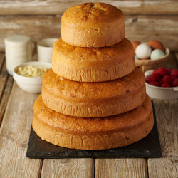 Ready to Decorate Raspberry & White Chocolate Cake