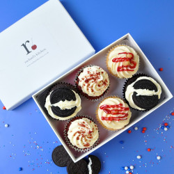 Cookies, Red Velvet and Peanut Butter Cupcake Box