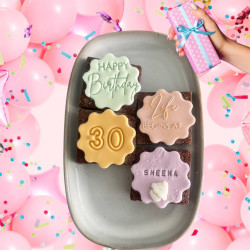 Milestone Belgian Chocolate Birthday Brownie