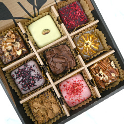 Artisan Brownie & Blondie Collection | Box of 9 | By Positive Bakes