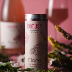 Non Alcoholic Sparkling Honey Wine 12x250ml Wild Raspberry Rosé