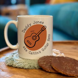 Personalised Guitar Dad Mug